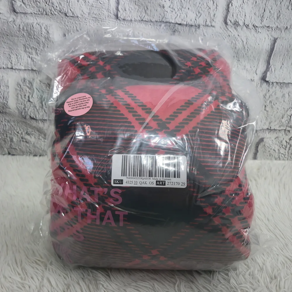 Victoria's Secret PINK NWT Red And Black Plaid Cozy Blanket‎